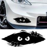 11x4.25 Inches Large Vinyl Car Peeking Monster Bumper Sticker for Cars, Trucks