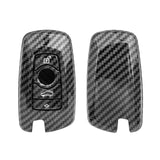 Carbon Fiber Black Key Fob Protective Cover Decor For BMW 1 3 4 Series F20 F30