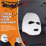 Xotic Tech Car Funny Decoration Spoof Balaclava Face Headrest Cover, Scary Bank Robber Costume Front Seat Head Rest Protector, Halloween Bandit Mask Auto Accessories Universal for Most Car-White