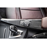 Carbon Fiber Look Center Console Stripe Armrest Box Decor For BMW 3 Series 13-18