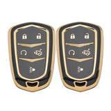 2X TPU Full Cover Smart Key Fob Cover For Cadillac CT6 XT5 CTS 2016-2019