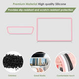 2pcs/Set Screen Edge Rearview Mirror Protector Trim Frame For Tesla Model 3 Y