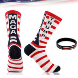 Donald Trump 2024 President MAGA Socks Men's Women's Cotton Novelty Crew Socks