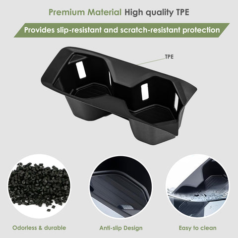 Front Center Console Dual Water Cup Holder Insert For Toyota Camry 2025 2026