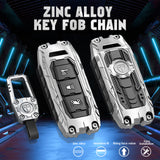 x xotic tech Mech Style Heavy Metal Key Fob Cover Compatible with PCX 150 Hybrid X-ADV SH125 Scoopy Forza 125 300 2016-2018 Super Cup 2020 2021, Zinc Alloy Key Case Protector Shell Keychain