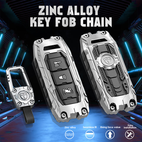 x xotic tech Mech Style Heavy Metal Key Fob Cover Compatible with PCX 150 Hybrid X-ADV SH125 Scoopy Forza 125 300 2016-2018 Super Cup 2020 2021, Zinc Alloy Key Case Protector Shell Keychain