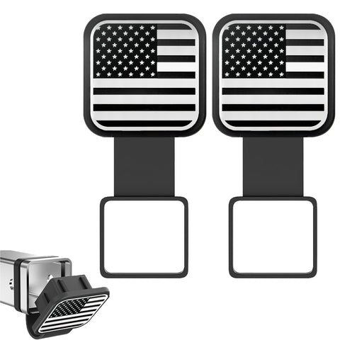 x xotic tech 2 Inch Universal American Flag Tow Hitch Covers, Trailer Hitch Cover Tube Plug Insert, Car Exterior Accessories, Receiver Tube Hitch Plug