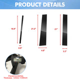 For Nissan Titan 2004-2015 6PCS Black Pillar Posts Door Trim Piano Cover Kit