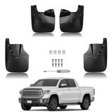 x xotic tech Mud Flaps Splash Guard Compatible with Toyota Tundra 2007-2021 Front & Rear Mudguards Fender Flare Dirt Slush Trap Protector Set Pickup Truck Accessories(4PCS)