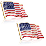 LOT OF AMERICAN FLAG GOLD LAPEL PINS United States USA Hat Tie Tack Badge Pin