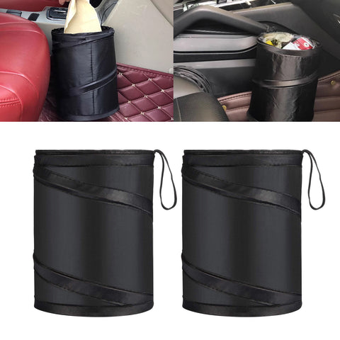 Automotive Portable Large Trash Can Garbage Holder Container Waste Basket Bin