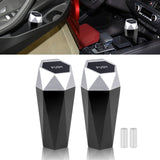 ABS Diamond Design Mini Rubbish Bins Waste Storage Trash Can Auto Accessories