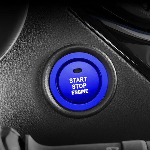 Blue Engine Start Button Switch + AC Climate Knob Cover For Toyota Camry 2021+