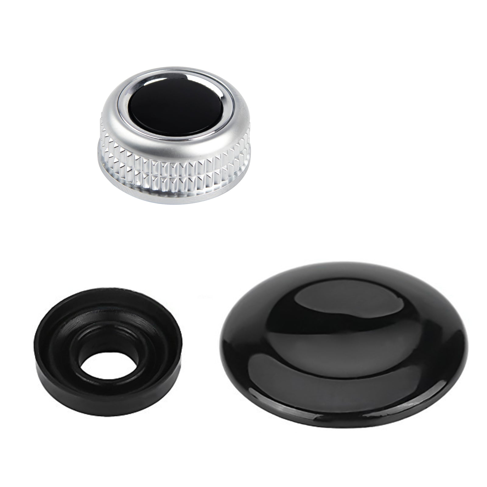 MAGT Pulsante Joystick MMI Per Audi A4/A5/A6/A8/Q5: Copertura Nera Con 2 Anelli Di Tenuta In Gomma - Ricambio 8K0998068