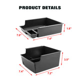 Upper+Lower Armrest Box Storage Organizer Tray For Ford Bronco 2021-up 2/4 Door