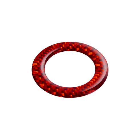 Red Genuine Carbon Fiber Engine Ignition Button Ring For Infiniti Q60 2014-2019
