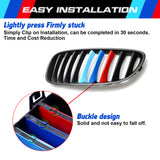 M-Colored Kidney Grille Clip On Insert Trims Fit 09-16 BMW Z4 E89 w/ 9 Beams Grille
