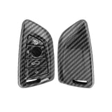 Twill-Weave Carbon ABS Plastic Key Fob Protector Shell For BMW 3 5 6 7 Series