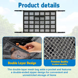 Adjustable Car Overhead Storage Mesh Organizer Net Truck SUV Camping Accessories