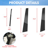 Carbon Fiber Style Door Window Pillar Trim Decals For Honda Accord Sedan 08-2012