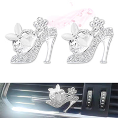 Bling Car Air Fresheners Rhinestone Diffuser Vent Clips Decor Universal Fit