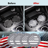 2.75 Inches USA Flag Style Anti Slip Drink Cup Holder Insert Mat Universal Fit