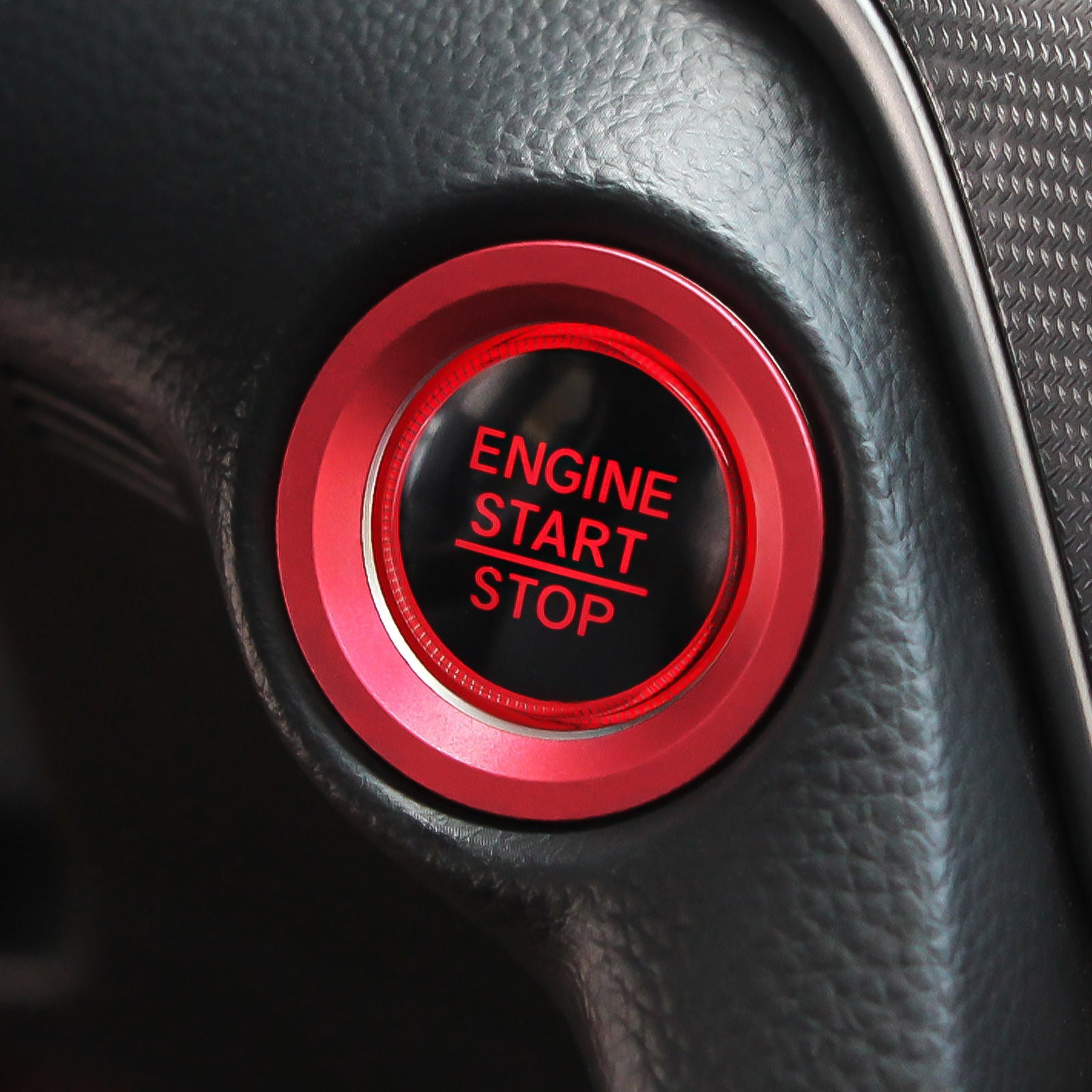Set Red Engine Start Button Ring Overlay Cover For Honda Civic Accord ...
