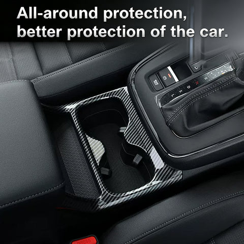 Wood/ Carbon Style Console Cup Holder Frame Trim Accessories For Honda CRV 23-up