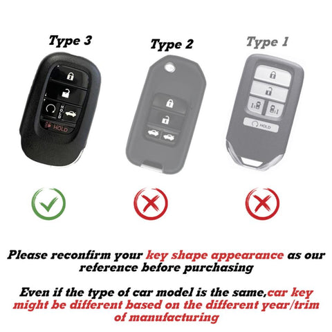 Blue Soft TPU Full Protect Remote Smart Key Fob Cover w/Keychain For Honda Accord Civic 2022