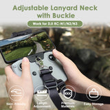 x xotic tech No Disassembly Tablet Holder Compatible with RC-N1/RC-N2/RC-N3 Controller of DJI Flip/Neo/Mini 4K/ 2 SE/Air 3/ Mini 3/4 Pro, Foldable Smartphone Ipad Stand Mount Holder Bracket Lanyard