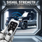 x xotic tech Mech Style Heavy Metal Key Fob Cover Compatible with Chevy Silverado 1500, GMC Sierra 1500 2022-2025, Chevrolet Tahoe 2024-2025, Zinc Alloy Key Case Protector Shell Keychain