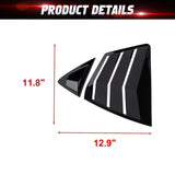 Side Window Louver Blinds Sun Shades Trim For Toyota Camry 2025-2026 Gloss Black