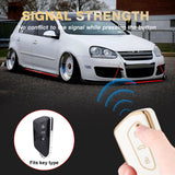 White TPU Key Fob Shell Full Cover Case w/ Keychain, Compatible with Volkswagen Golf 8 ID.4 MK8 Seat Leon MK4 Skoda Octavia Smart Keyless Entry Key