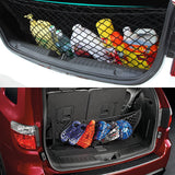 Car Rear Cargo Nylon Adjustable Elastic Storage Organizer Net Universal Fit