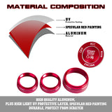 Engine Push Button Air Conditioner Switch Cover CD Knob Ring For Dodge Charger