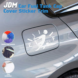 JDM High Gas Consumption Fuel Tank Cover Stickers Pull Fuel Gage Empty Decal 2X