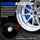 4x Handmade Crystal Rhinestone Universal Car Tire Valve Caps Chrome Accessories