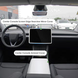 Center Console Screen Edge Frame Armrest Cover Kit For Tesla Model 3 Y 25+