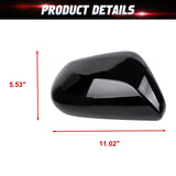 Glossy Black Door Side Rear View Mirror Cover Trim For Toyota Camry 2018-2026