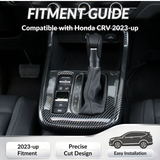 Wood/ Carbon Style Console Gear Shift Panel Trim Accessories For Honda CRV 23-up