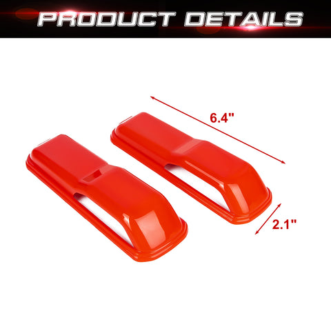 x xotic tech Front Engine Hood Hinge Cover Trim Decoration Exterior Accessories Compatible with Jeep Wrangler JL JLU 2018-up & Gladiator JT Truck 2/4 Door 2020-up (2Pcs)