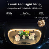For Tesla Model X 2018-2020 Front Trunk Led Flexible Ambient Lights Decoration
