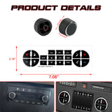 Rear Radio Volume Knob+AC Climate Button Sticker For Chevy Silverado GMC Sierra