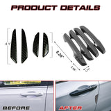 Carbon Fiber Smart Door Handle+Door Edge Protect Trim For Honda CR-V 2017-2022