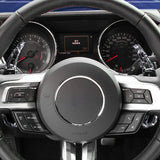 Black Forged Pattern Paddle Shifter Extension Cover For Ford Mustang 2015-2023