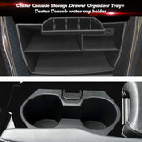 Console Storage Tray w/ USB Cable Drinking Cup Holder For Honda Civic 16-21