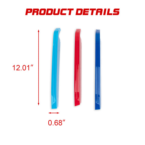 Tri-Colored Front Center Kidney Grille Strips Clip Cover For BMW X7 G07 2023+