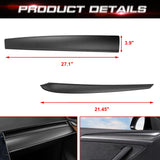 Matte Carbon Fiber Pattern Dashboard Door Panel Combo Cover For Tesla Model 3 2021-2023 & Model Y 2020-up