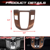 Interior Peach Wood Grain Center Gear Shift Panel Cover For Honda CR-V 17-2022