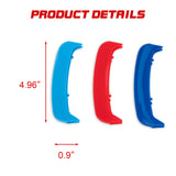 Tri-Colored Front Kidney Grille Strips Clip Cover For BMW 3 Series E36 1996-1999